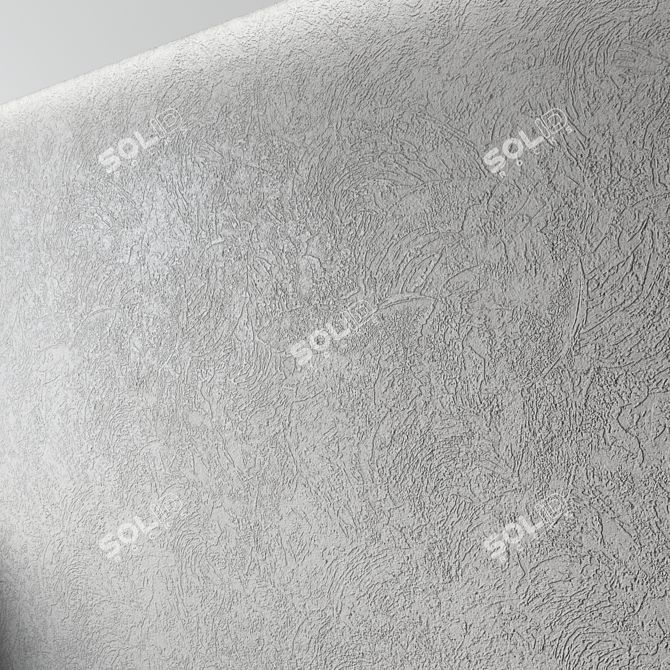 Seamless Concrete Plaster 3D model image 3