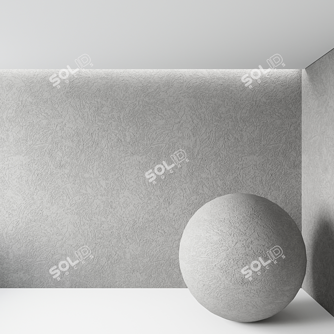 Seamless Concrete Plaster 3D model image 5