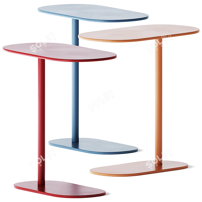 Elegant Corvetto Side Table 3D model image 2