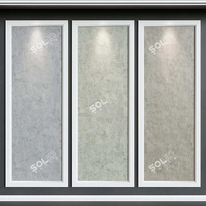 Decorative Plaster Collection: Moldings, Cornices, Baseboards 3D model image 1