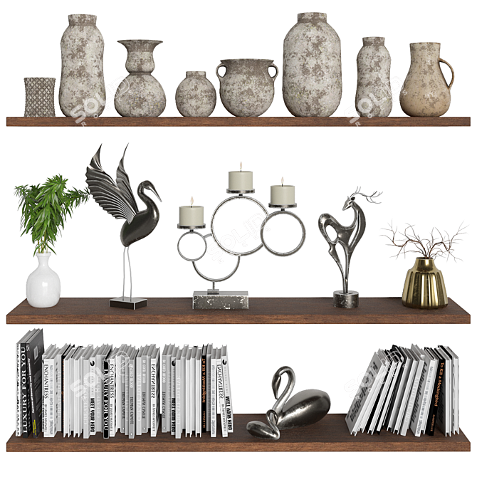 Eleven Piece Decorative Set 3D model image 1