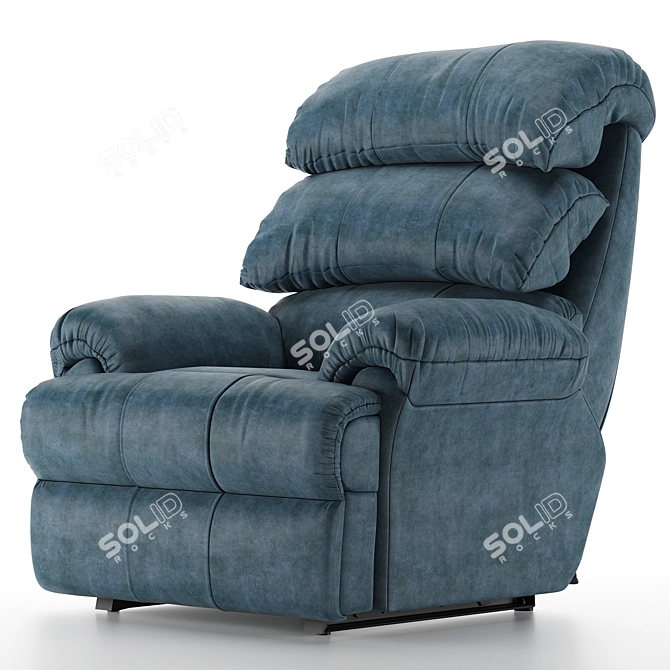 Comfy Recliner Sofa: Single Seater 3D model image 1