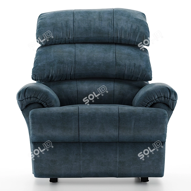 Comfy Recliner Sofa: Single Seater 3D model image 2