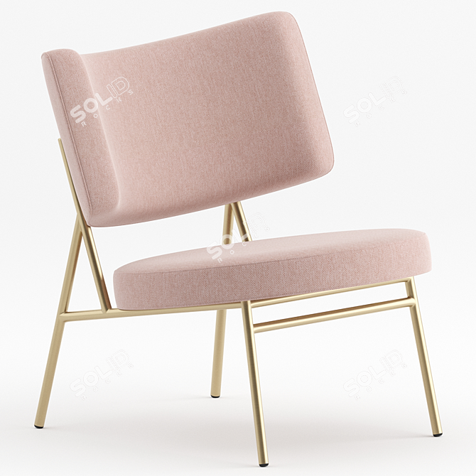 Sleek Coco Lounge Chair 3D model image 2