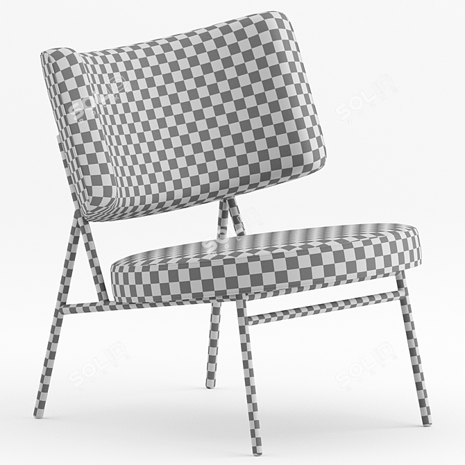 Sleek Coco Lounge Chair 3D model image 4