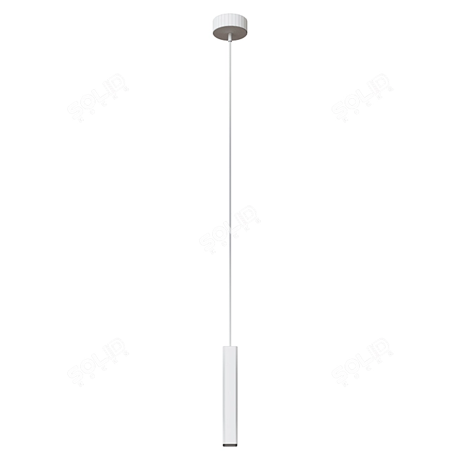 Black LED Pendant Light: Lise Suspension 3D model image 1