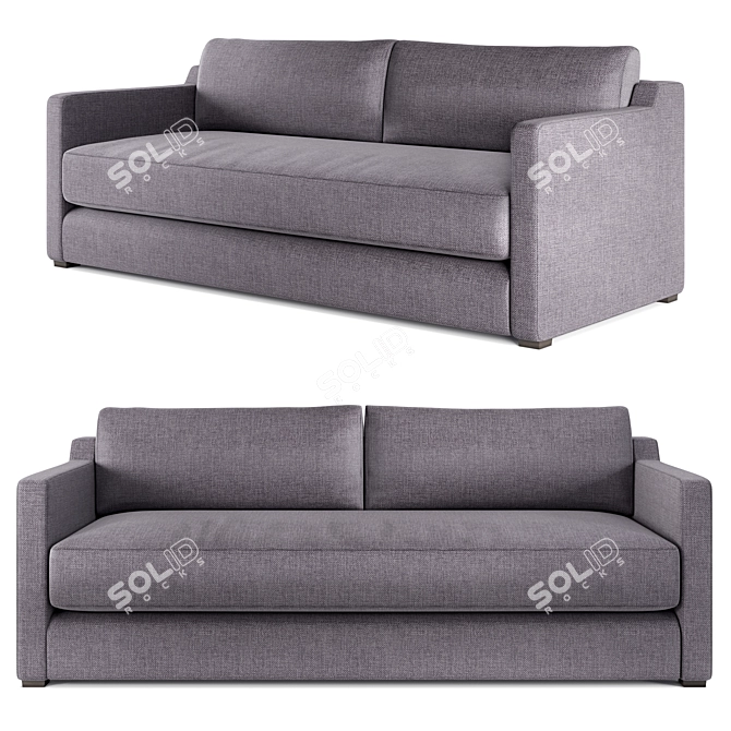 Skipton Sofa: Modern Comfort & Convenient Design 3D model image 1