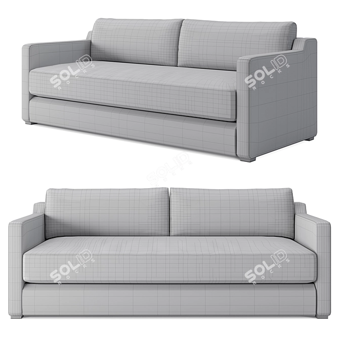 Skipton Sofa: Modern Comfort & Convenient Design 3D model image 2