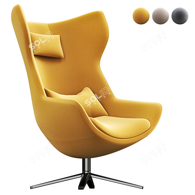 B&B Italia Metropolitan Armchair 3D model image 1