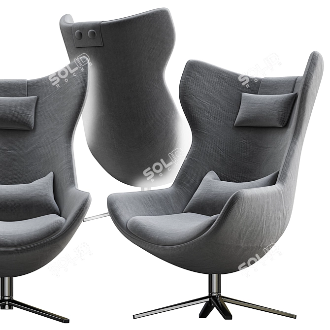 B&B Italia Metropolitan Armchair 3D model image 4