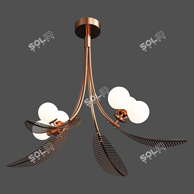 Laub: High-Quality Designer Lamp 3D model image 1