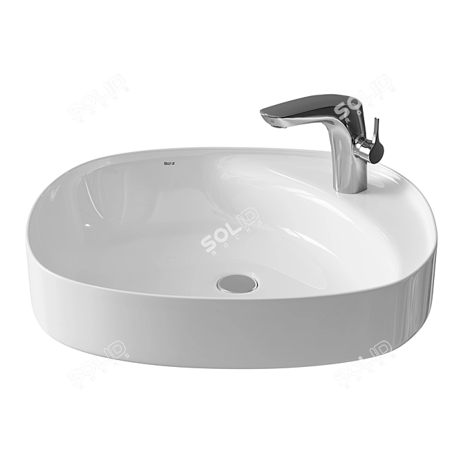 BEYOND REF: 3270B8000 Ceramic Basin 3D model image 1