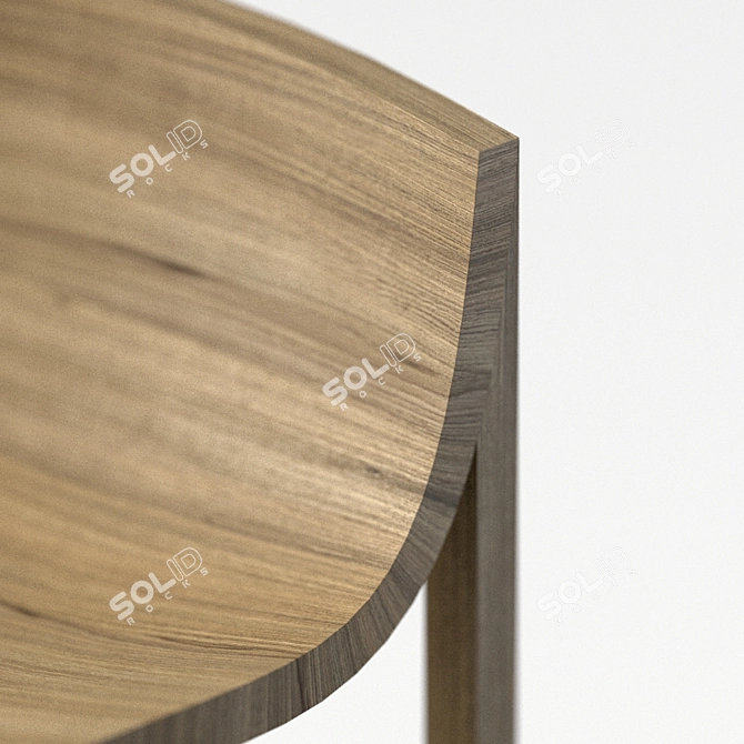 Delcourt Oak AIR Stool 3D model image 2