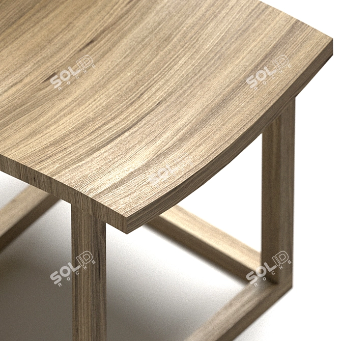 Delcourt Oak AIR Stool 3D model image 8