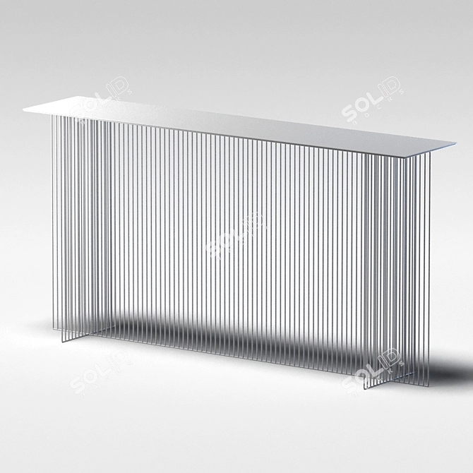 Elegant Sciortino Console Design 3D model image 1