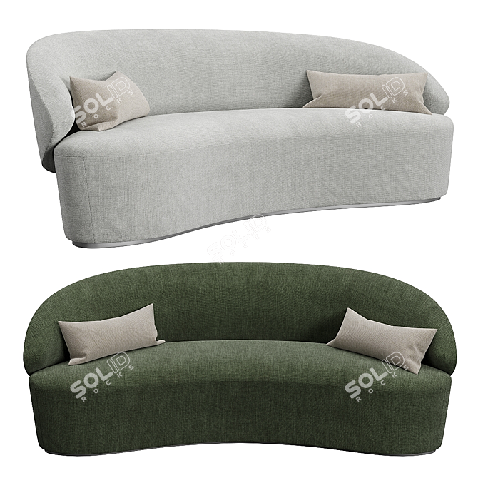 Naive Emko 3-Seater Sofa 3D model image 1