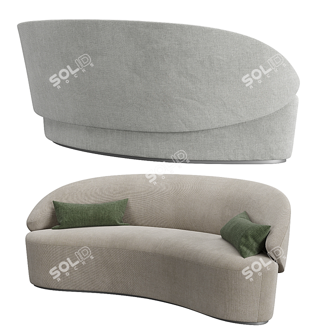 Naive Emko 3-Seater Sofa 3D model image 2