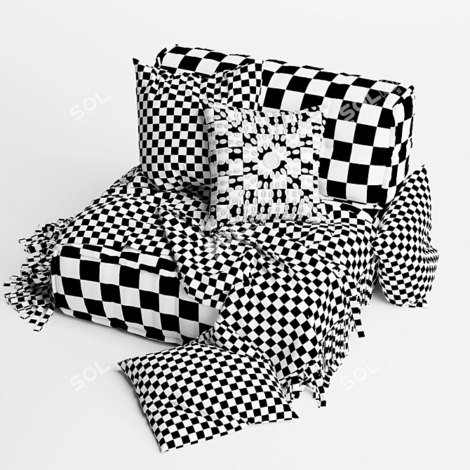 Elevate your comfort with Reema Back Cushion 3D model image 6