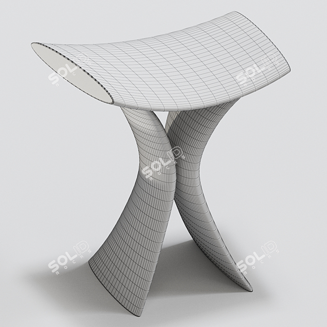 Torii Wooden Chair: Elegant Italian Design 3D model image 3