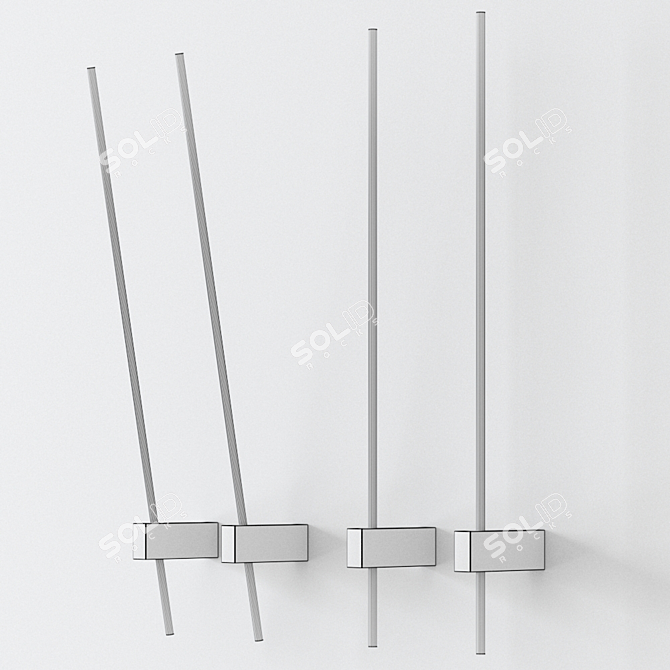 Elegant Wever & Ducré Finlin Wall Lamp 3D model image 2