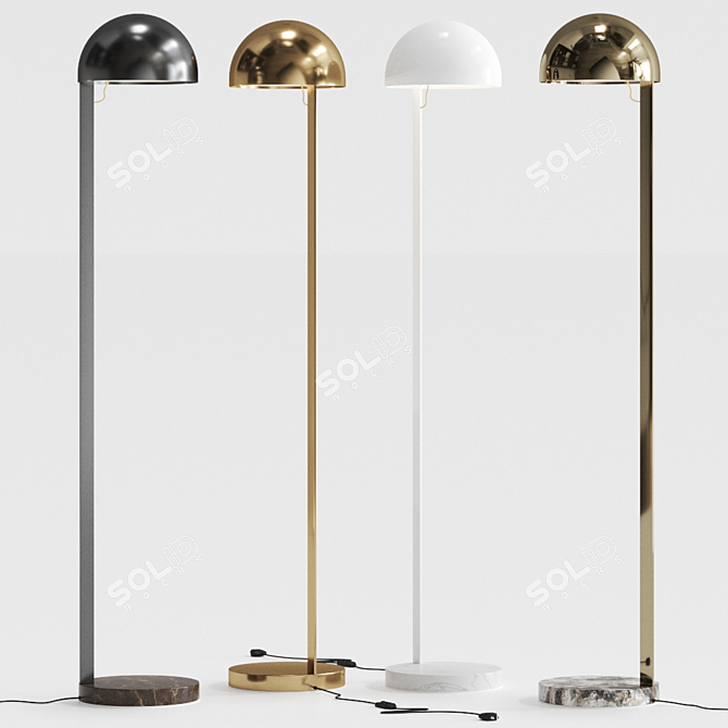 Elegant Juliette Floor Lamp: Penta's Italian Masterpiece 3D model image 1