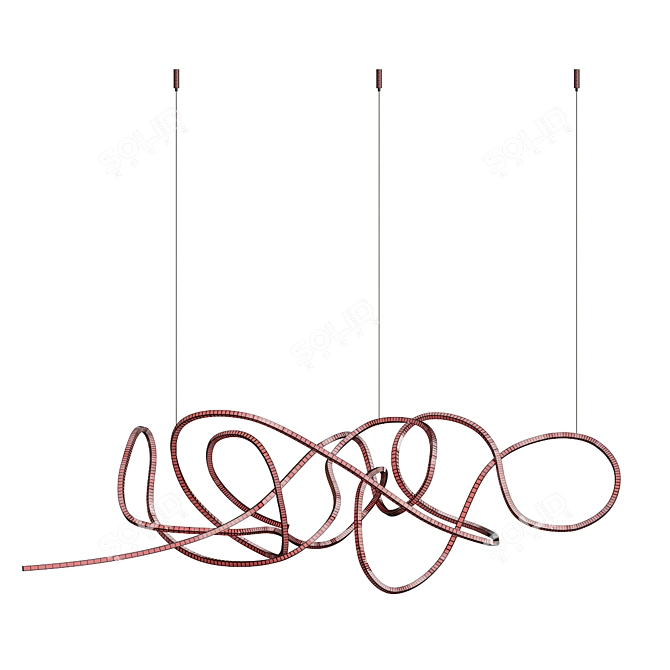 Elegance in Light: Inari Chandelier 3D model image 3