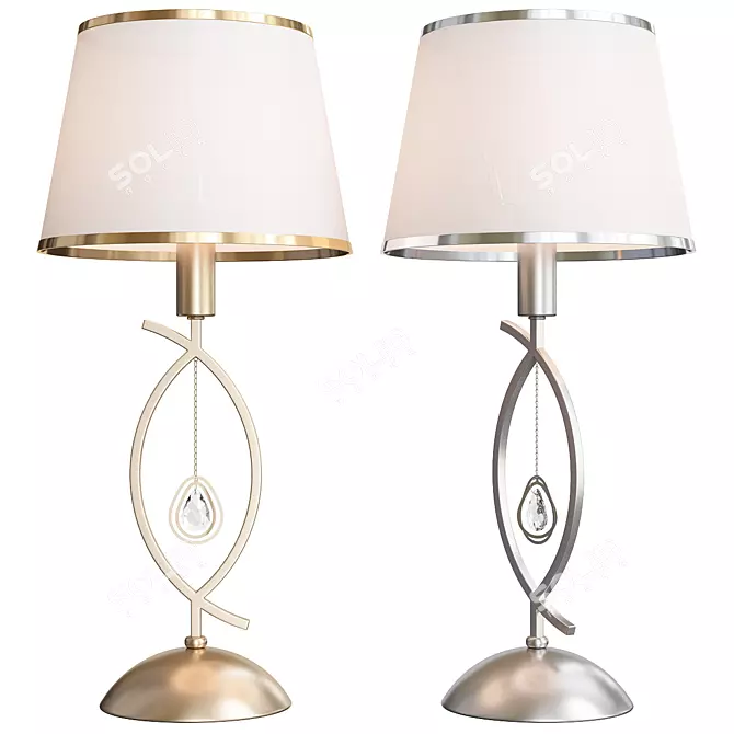Eurosvet Salita Table Lamp - Pearl Gold 3D model image 1