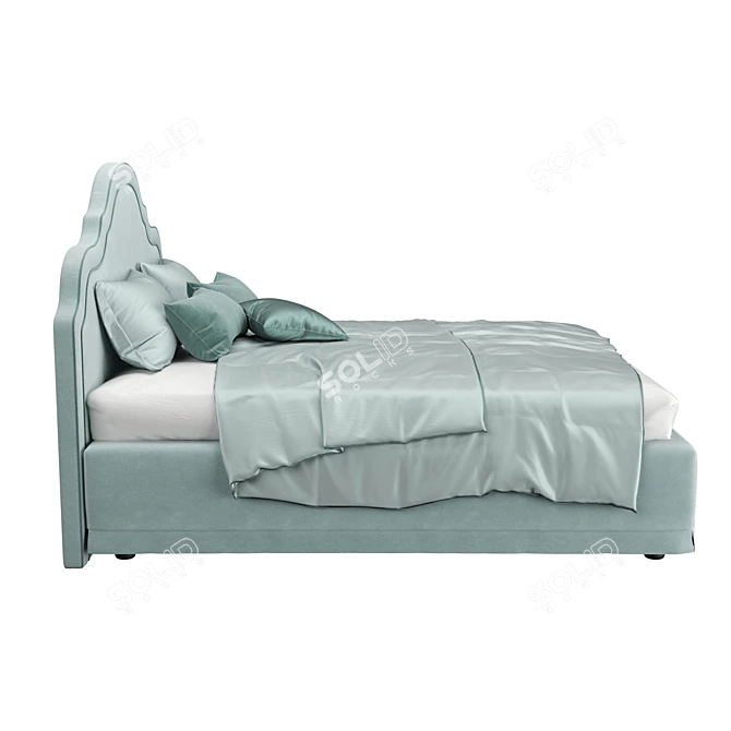 Elegant Astoria Bed - Perfect for Luxurious Comfort! 3D model image 2