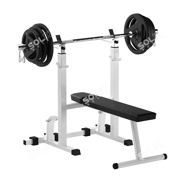 Ultimate Home Gym Set 3D model image 4