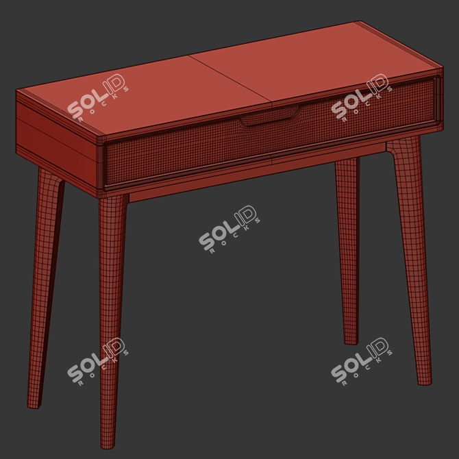 Modern Scandinavian Nord Console 3D model image 4