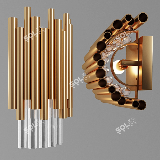 Maytoni Coliseo MOD135WL-01BS Wall Lamp 3D model image 2