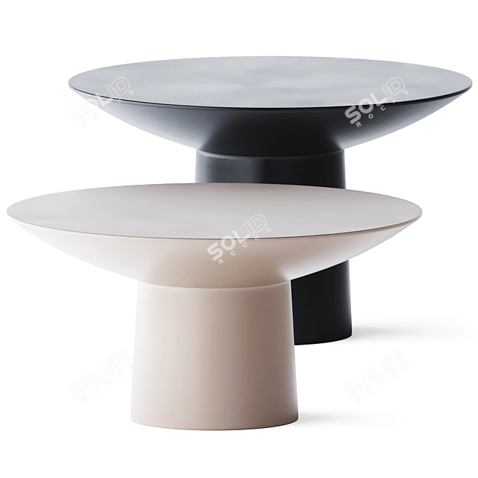 Contemporary Round Coffee Tables 3D model image 1