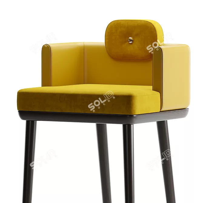 ASHBY Bar Chair: Elegant and Stylish Seating 3D model image 2