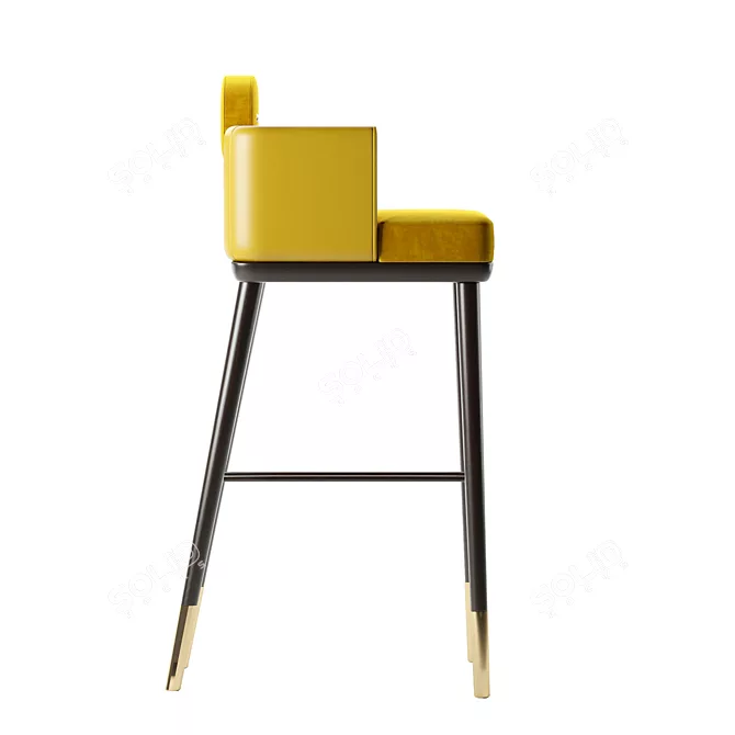 ASHBY Bar Chair: Elegant and Stylish Seating 3D model image 3