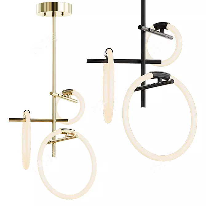 Sleek Elkhart Design Lamp 3D model image 1