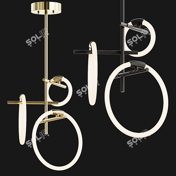 Sleek Elkhart Design Lamp 3D model image 2