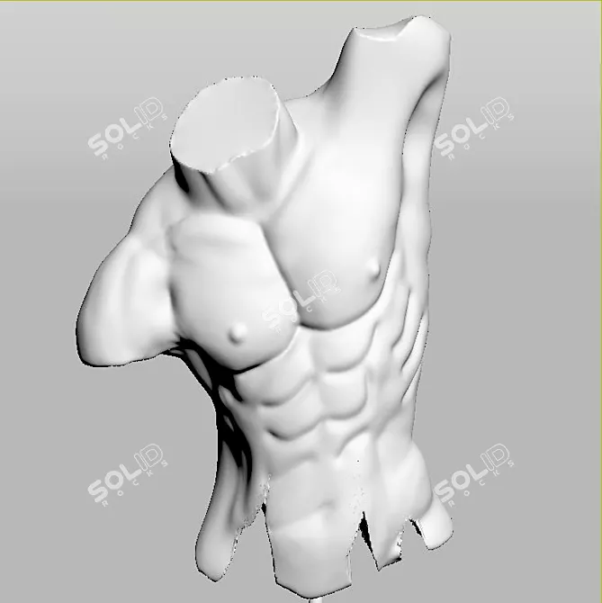 Elegant People Sculpture 3D model image 7