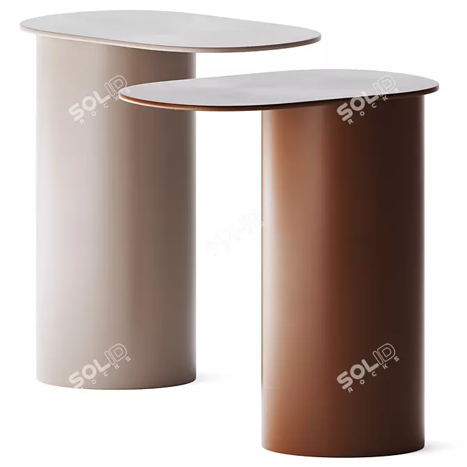Metal Confetti Coffee Table 3D model image 1