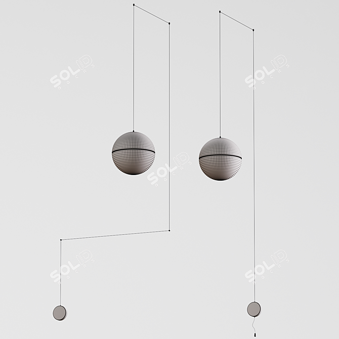 Modern Pendant Lights | 20 cm Diameter 3D model image 2