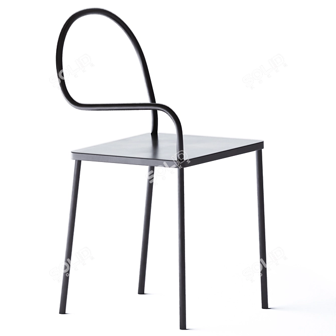 Sleek Round Stan Table 3D model image 2