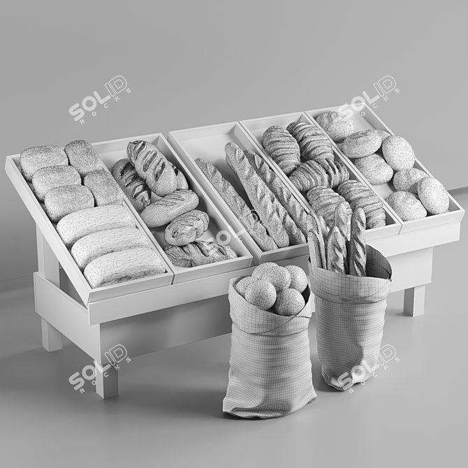 Freshly Baked Bakery Delights 3D model image 2