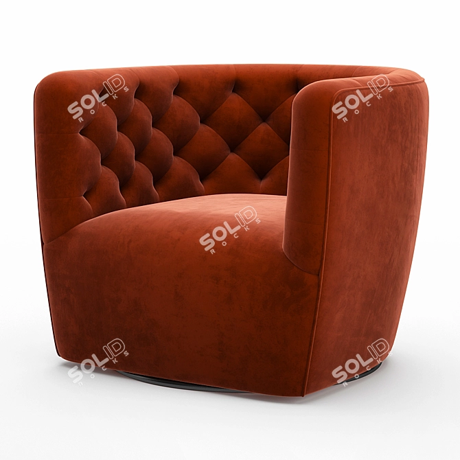 Hanover Swivel Chair: Stylish and Versatile Seating Option 3D model image 1