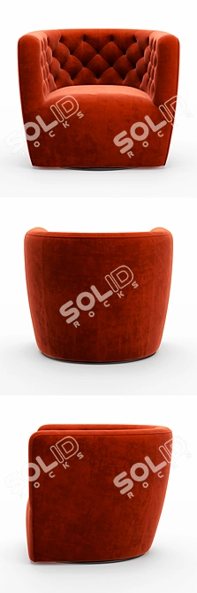 Hanover Swivel Chair: Stylish and Versatile Seating Option 3D model image 2