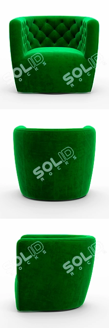 Hanover Swivel Chair: Stylish and Versatile Seating Option 3D model image 3