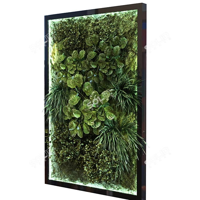 Green Wall Set 053: Versatile & Stylish 3D model image 4