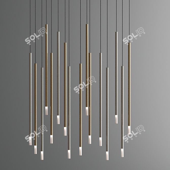 Gibas Zen Pendant Lights - Modern Elegance for Your Space 3D model image 2