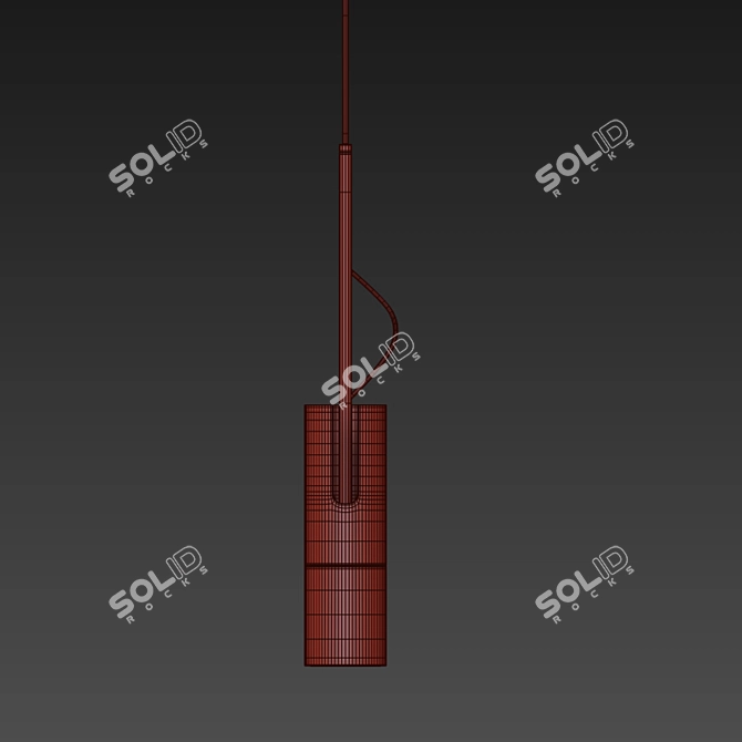 Sleek Hanging Pendant Lights 3D model image 3