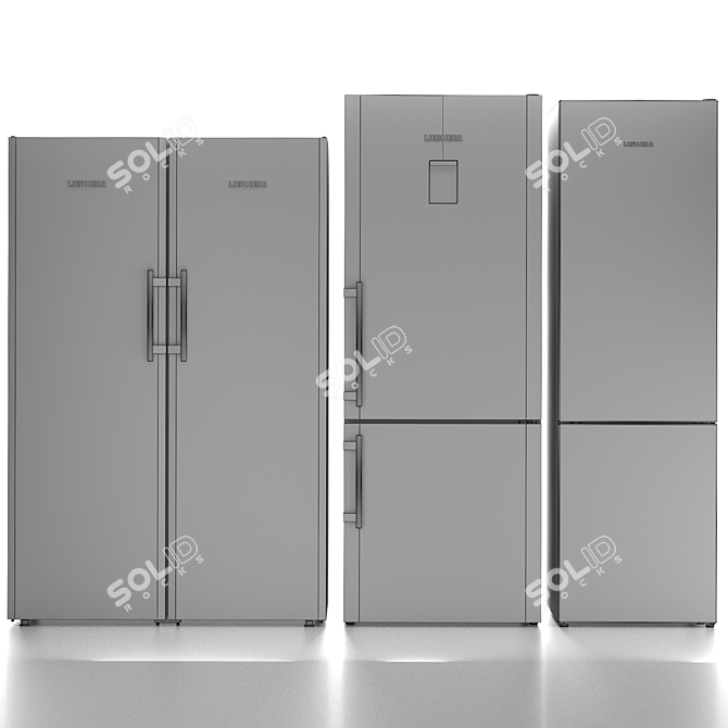 Liebherr Refrigerator Set: SBS 7212, CNPesf 5156, CNel 4813 3D model image 6