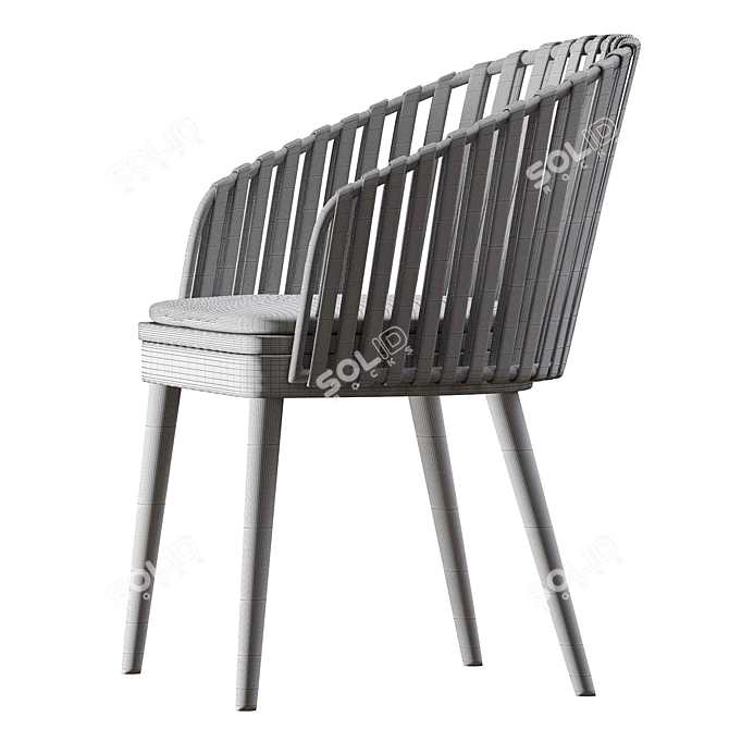 Elevate Your Mood: Stylish Armchair 3D model image 3