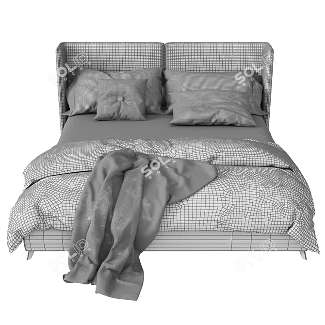 Modern 2013 Bed Design 3D model image 3
